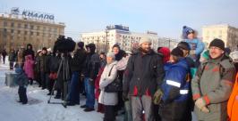 Участники конкурса выстроились для торжественного награждения Михаил Малышев