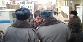 задержание полицией Захар Синяговский