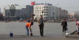 В краевом центре проводится ежегодный общегородской субботник Ксения Исаева, РИА AmurMedia