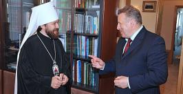 Вячеслав Шпорт встретился с митрополитом Иларионом Валерий Спидлен