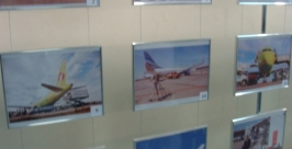 В аэропорту Хабаровска состоялось открытие выставки авиационной фотографии корр. РИА AmurMedia