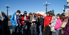 Акция памяти жертв политических репрессий прошла в Хабаровске корр. ИА AmurMedia