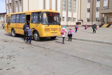 Школьный автобус Пресс-служба губернатора и правительства Хабаровского края
