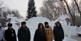 Дан старт XI городскому фестивалю ледового искусства &quotАмурский хрусталь&quot в Хабаровске корр. ИА AmurMedia 