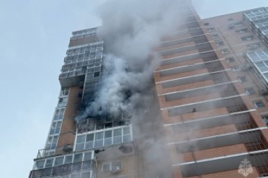 Пожар Предоставлено пресс-службой ГУ МЧС России по Хабаровскому краю