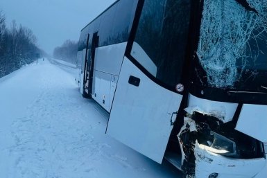 ДТП с автобусом ТГ Госавтоинспекции по Хабаровскому краю