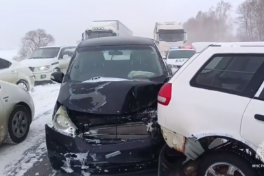 ДТП на трассе Скриншот с видео ГУ МЧС России по Хабаровскому краю