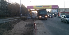 Кучи гравия и столбы пыли встречают хабаровских автомобилистов на улице П.Л. Морозова Евгений Попов