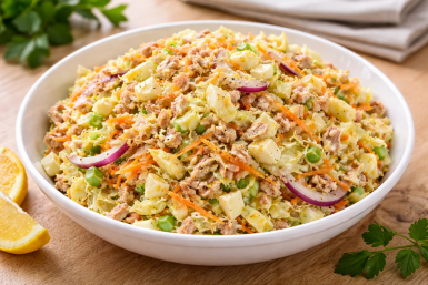 Сытный и вкусный салат с пекинкой на ужин: готовится за 7 минут — кайфовое сочетание ингредиентов