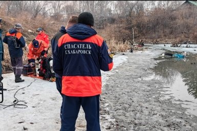 Ребёнок утонул в искусственном водоёме в Хабаровске Предоставлено пресс-службой ГУ МЧС России по Хабаровскому краю
