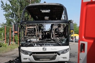 Оператор БПЛА взорвал автобус с людьми намеренно Скриншот видео