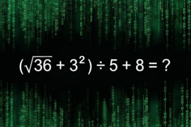 Этот элементарный пример валит взрослых: слабо решить? (√36+3²)÷5+8