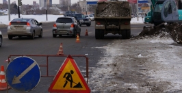 Дорожные работы на улице П.Л. Морозова Евгений Попов