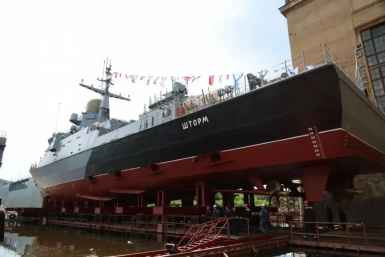 Новый ракетный корабль для ТОФ спустили на воду на Амурском судостроительном заводе Антон Шевченко