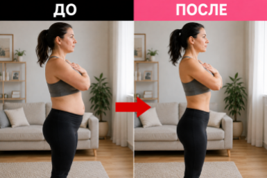 Жировой "фартук" растворится в воздухе – 1 упражнение стоя "сжигает" бока за 30 дней