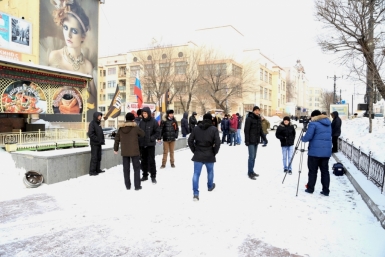 Жители Хабаровска напомнили Японии и всем остальным, что Курилы – русская земля Роман Федоров, корр. ИА AmurMedia