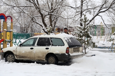 &quotБелое покрывало&quot окутало Хабаровск в середине календарной весны Роман Федоров, корр. ИА AmurMedia