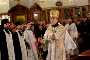 Тысячи верующих собрались на пасхальных богослужениях в хабаровских храмах Роман Федоров, корр. ИА AmurMedia