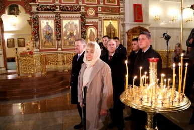 Тысячи верующих собрались на пасхальных богослужениях в хабаровских храмах Роман Федоров, корр. ИА AmurMedia