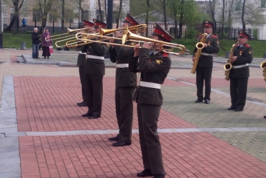 Репетиция выступления для &quotАмурских волн&quot Александра Мельник