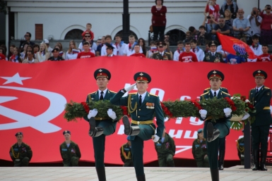 Состоялось торжественное открытие новой хабаровской площади &quotГород воинской славы&quot Евгений Никитенко, корр. ИА AmurMedia