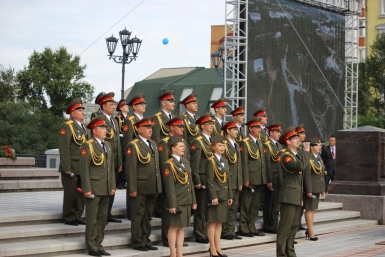 Состоялось торжественное открытие новой хабаровской площади &quotГород воинской славы&quot Евгений Никитенко, корр. ИА AmurMedia