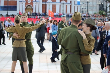 Состоялось торжественное открытие новой хабаровской площади &quotГород воинской славы&quot Евгений Никитенко, корр. ИА AmurMedia