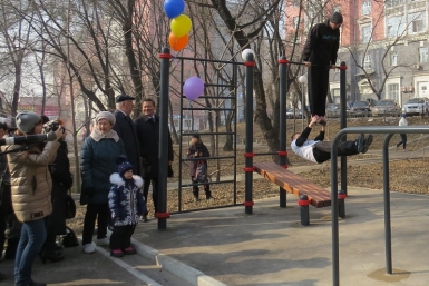 Реконструированный сквер открылся на Уссурийском бульваре Хабаровска пресс-служба администрации Хабаровска