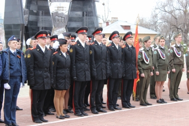 Смотр церемониальных отрядов, посвященный 71-годовщине Победы в Великой Отечественной войн Корр. ИА AmurMedia