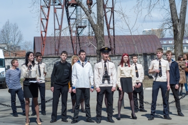 Лучших студентов хабаровского &quotХТВТ&quot отметили на открытии речной навигации по Амуру Алексей Тимиргалеев