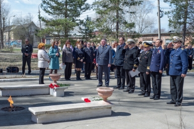 Лучших студентов хабаровского &quotХТВТ&quot отметили на открытии речной навигации по Амуру Алексей Тимиргалеев