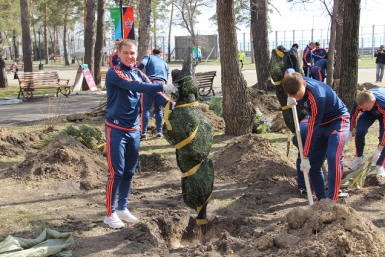 Аллея &quotСКА-Энергии&quot появилась на набережной в Хабаровске  Сайт ФК &quotСКА-Энергия&quot