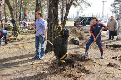 Аллея &quotСКА-Энергии&quot появилась на набережной в Хабаровске  Сайт ФК &quotСКА-Энергия&quot