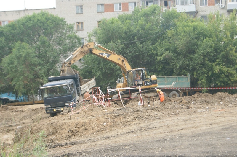 Строительство по улице Дикопольцева