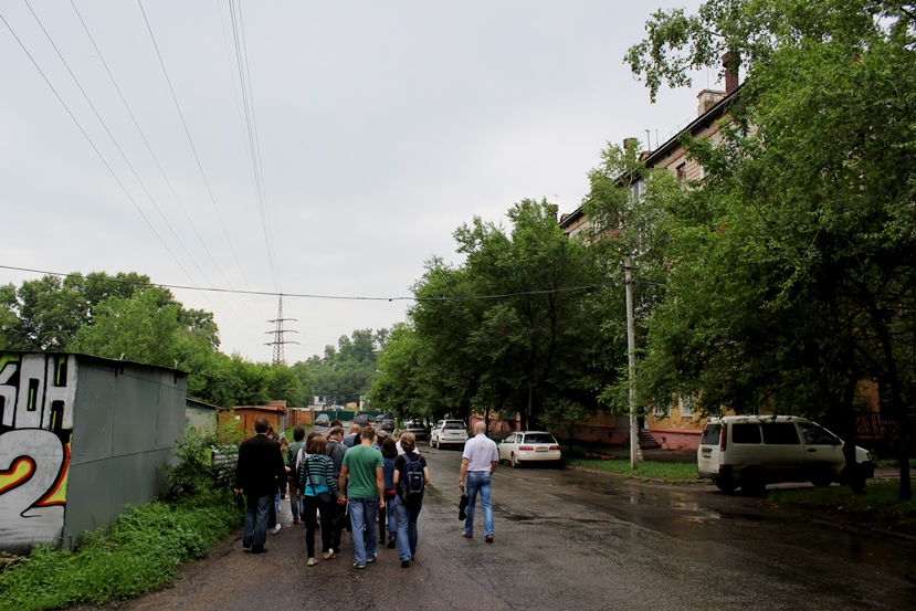 Проходя по первому хабаровскому микрорайону, Фото с места события собственное