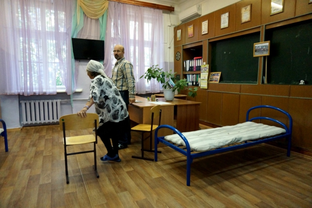 Жертвы наводнения в Комсомольска-на-Амуре больше не могут оставаться в своих домах, Фото с места события собственное