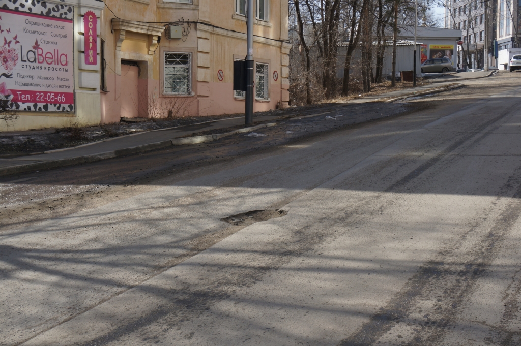 Очередная яма посреди дороги, Фото с места события собственное
