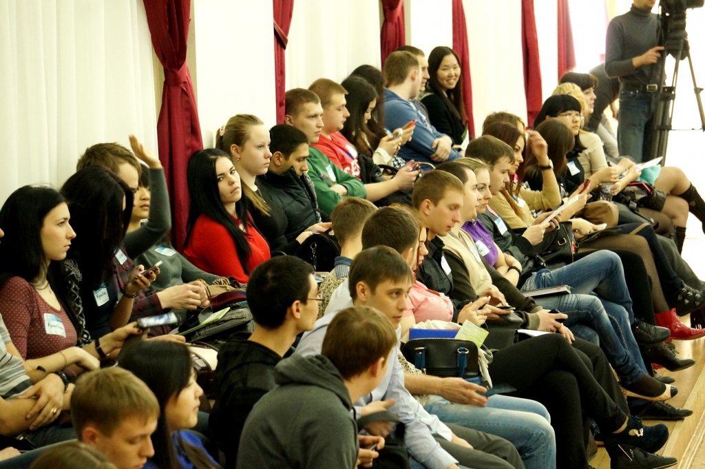 Приглашенные на этап Russia Startup Tour хабаровские студенты, Фото с места события собственное