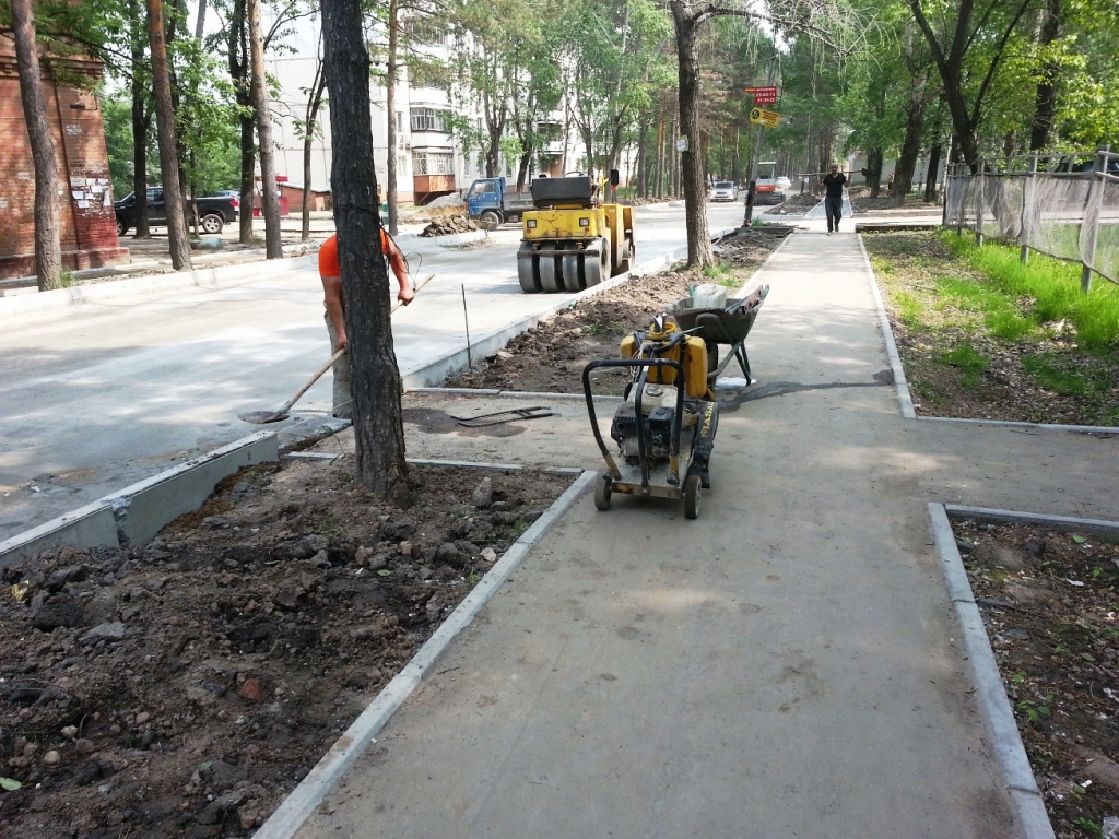 Участок, на котором сейчас ведутся работы, Фото с места события собственное
