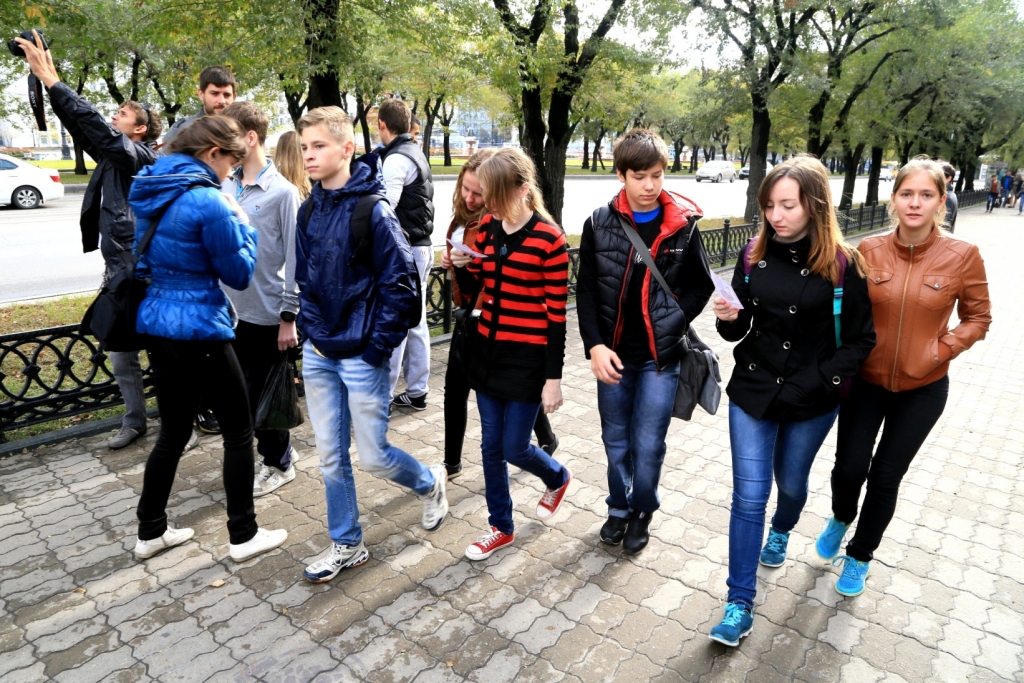 "Антимайдан" устроили в центре Хабаровска, Фото с места события собственное