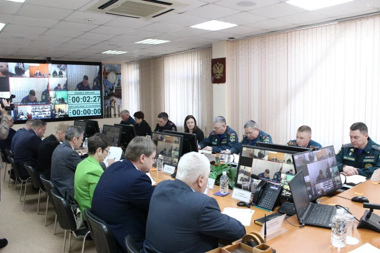 Всероссийские командно-штабные учения проходят в Хабаровске Горбачева.LIVE