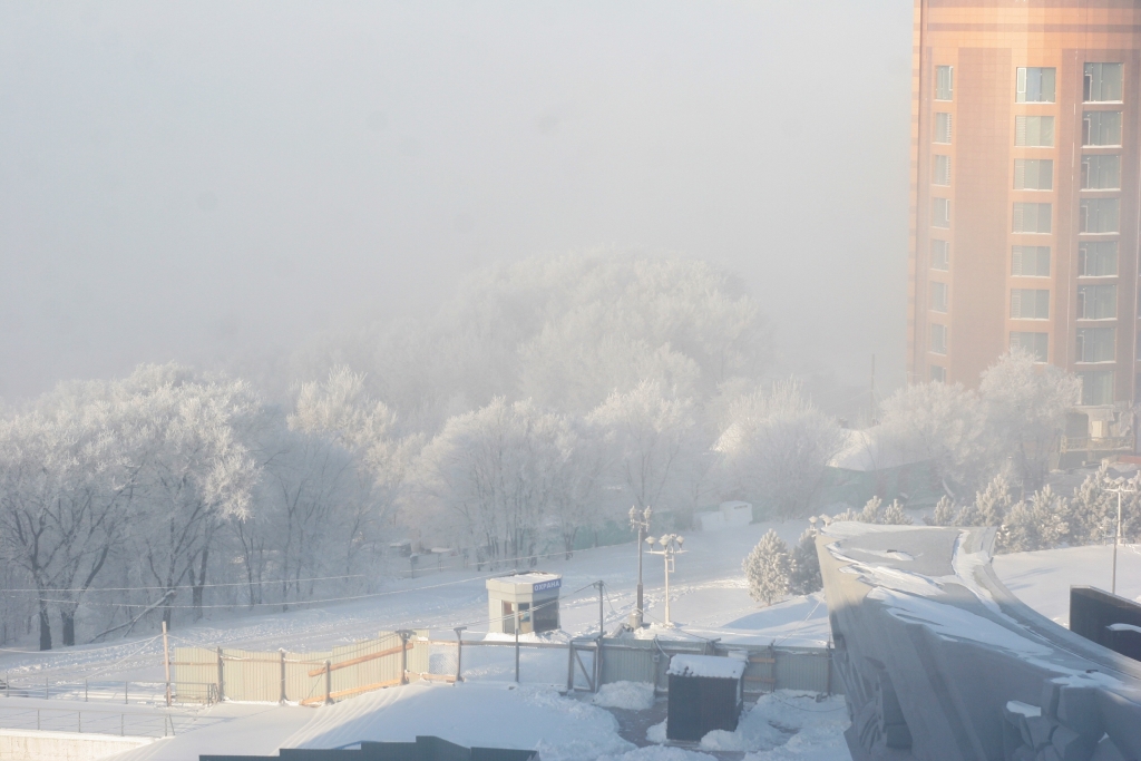 Зима в городе, Фото с места события собственное