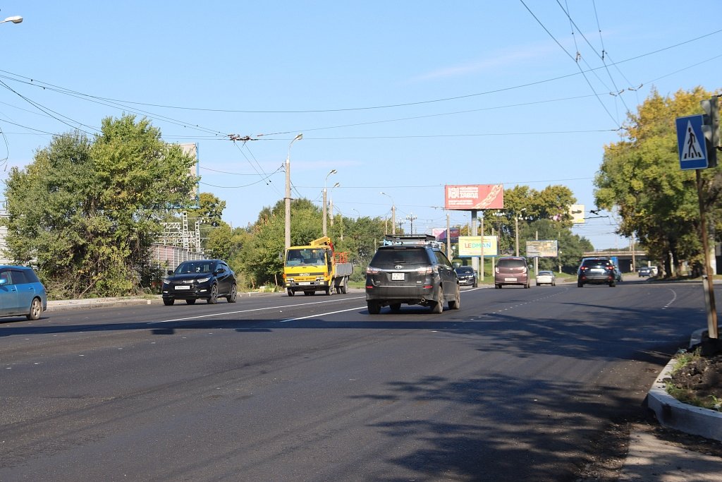 В Хабаровске финальный этап ремонта проспекта 60-летия Октября выполнили раньше срока