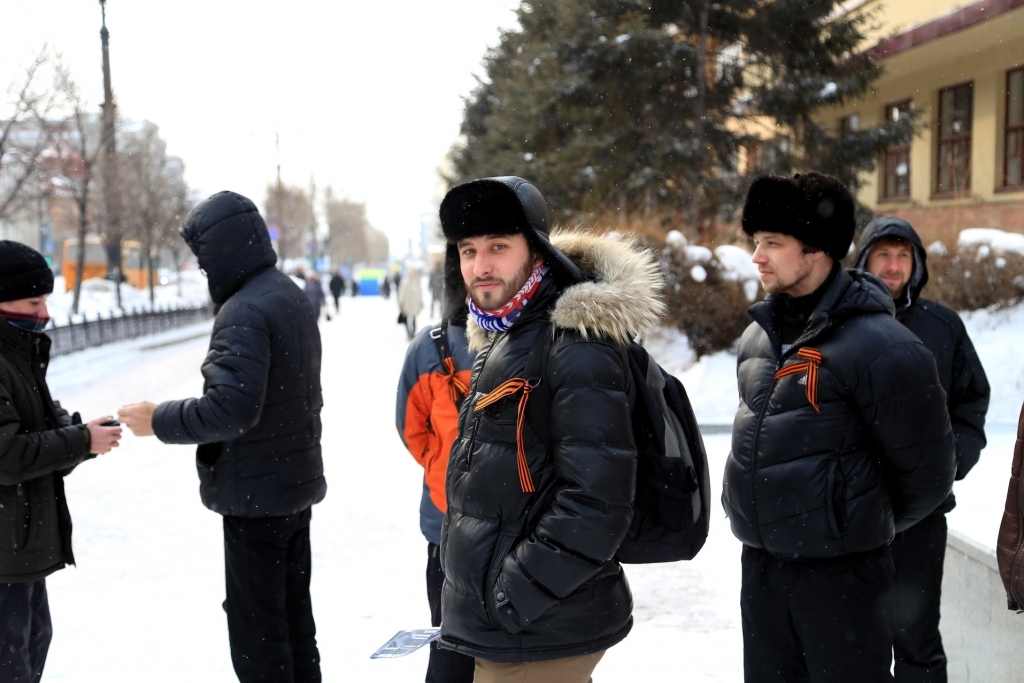 Жители Хабаровска напомнили Японии и всем остальным, что Курилы – русская земля, Фото с места события собственное