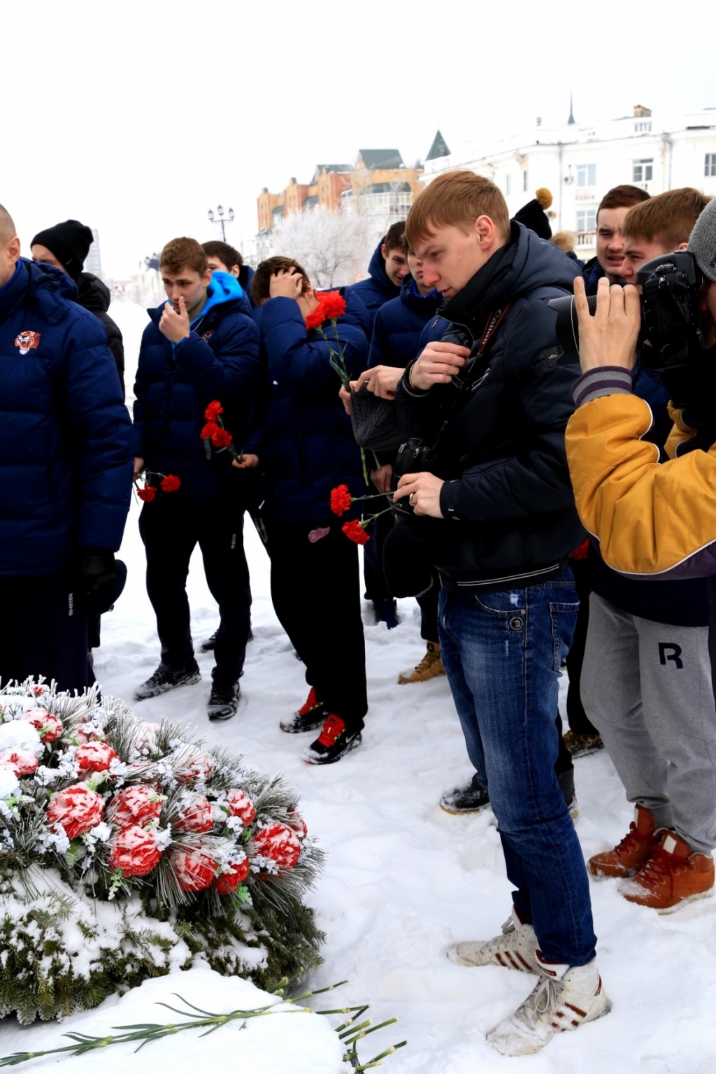 "Амурские Тигры" вдохновились на игру перед "последним боем" в Хабаровске, Фото с места события собственное
