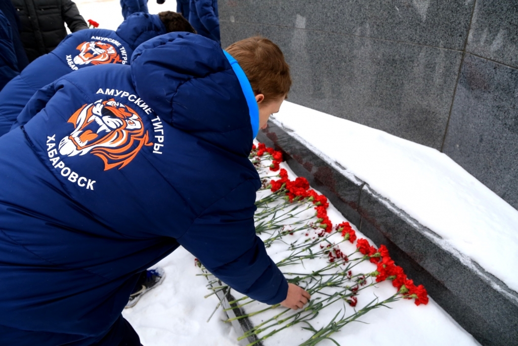 "Амурские Тигры" вдохновились на игру перед "последним боем" в Хабаровске, Фото с места события собственное