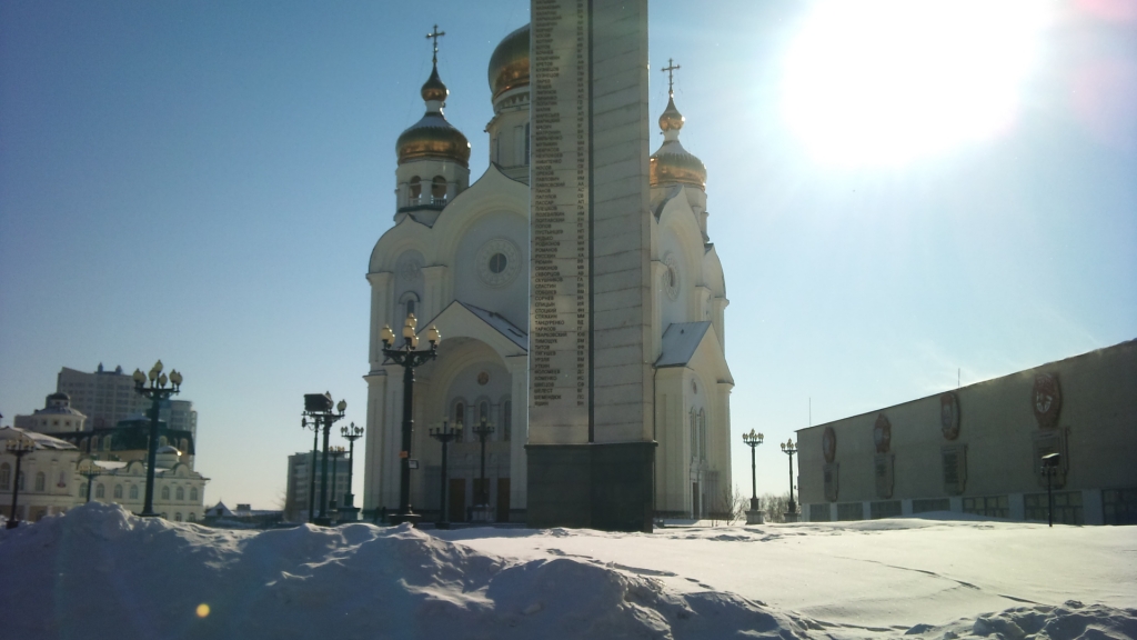 Циклон отступил перед первым весенним праздником в Хабаровске, Фото с места события собственное