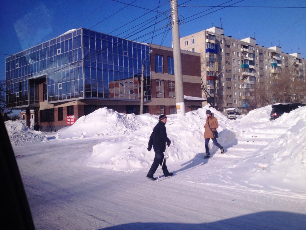 Комсомольск-на-Амуре в снегу, Фото с места события собственное