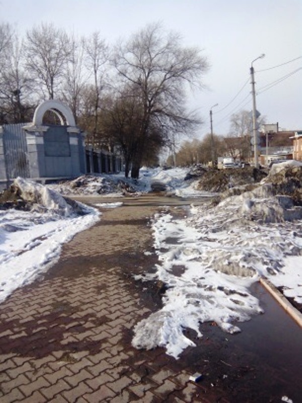 Комсомольск, парк, Фото с места события собственное