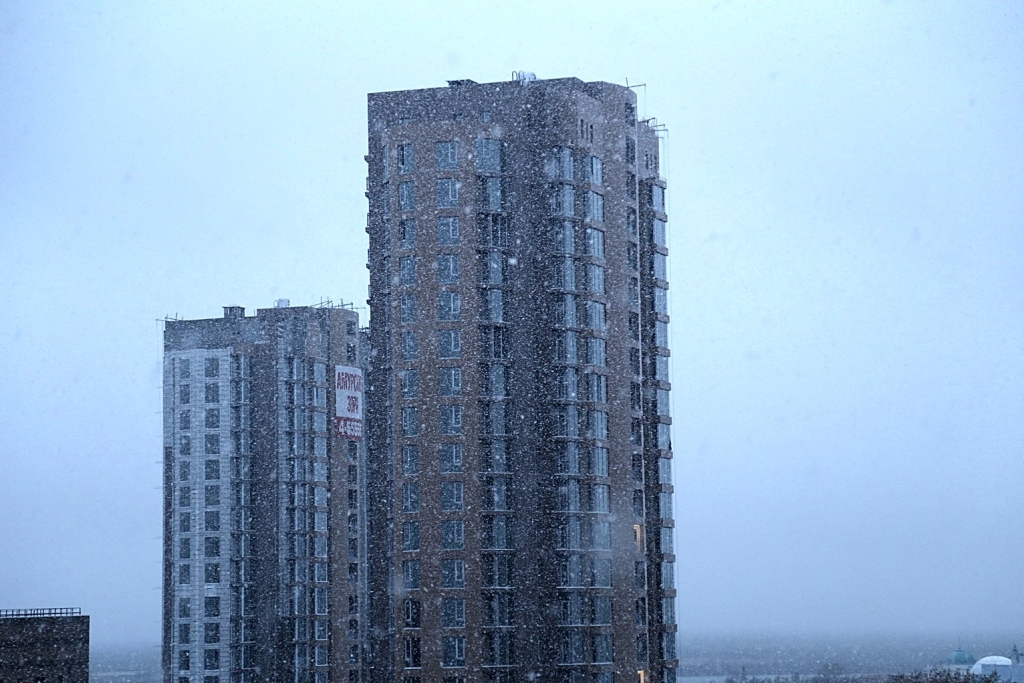 "Ласковый" май: снег и холод пришли в Хабаровск, Фото с места события собственное